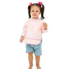 Miniboni Oyun ve Mama Önlüğü Uzun Kollu Pink