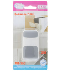 Miny Baby Çekmece Kilidi Çift Emniyetli Gri