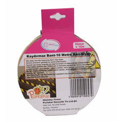 Miny Baby Kaydırmaz Bant 10 Metre Siyah Sarı