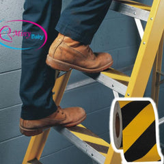 Miny Baby Kaydırmaz Bant 10 Metre Siyah Sarı