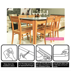 Miny Baby Kenar Köşe Koruyucu 2m Kenar + 4 Adet Köşe Siyah