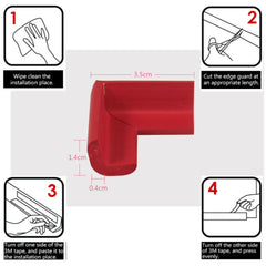 Miny Baby Kenar Köşe Koruyucu 2m Kenar + 4 Adet Köşe Siyah