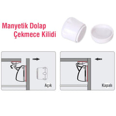 Miny Baby Manyetik Çekmece Dolap Kilidi