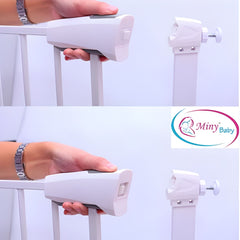 Miny Baby Oto Kapanır Güvenlik Kapısı Beyaz