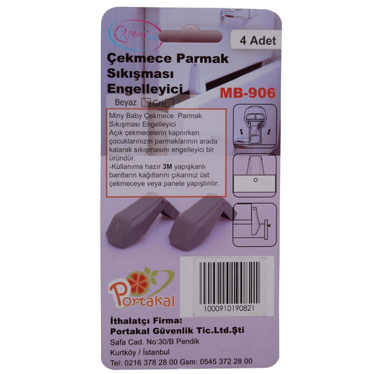 Miny Baby Parmak Sıkışması Engelleyici Gri