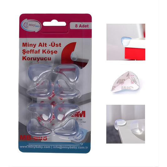Miny Baby Köşe Koruyucu 8’li Şeffaf