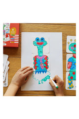 Moritoys Mix & Color Monsters Karıştır Renklendir Canavarlar Puzzle