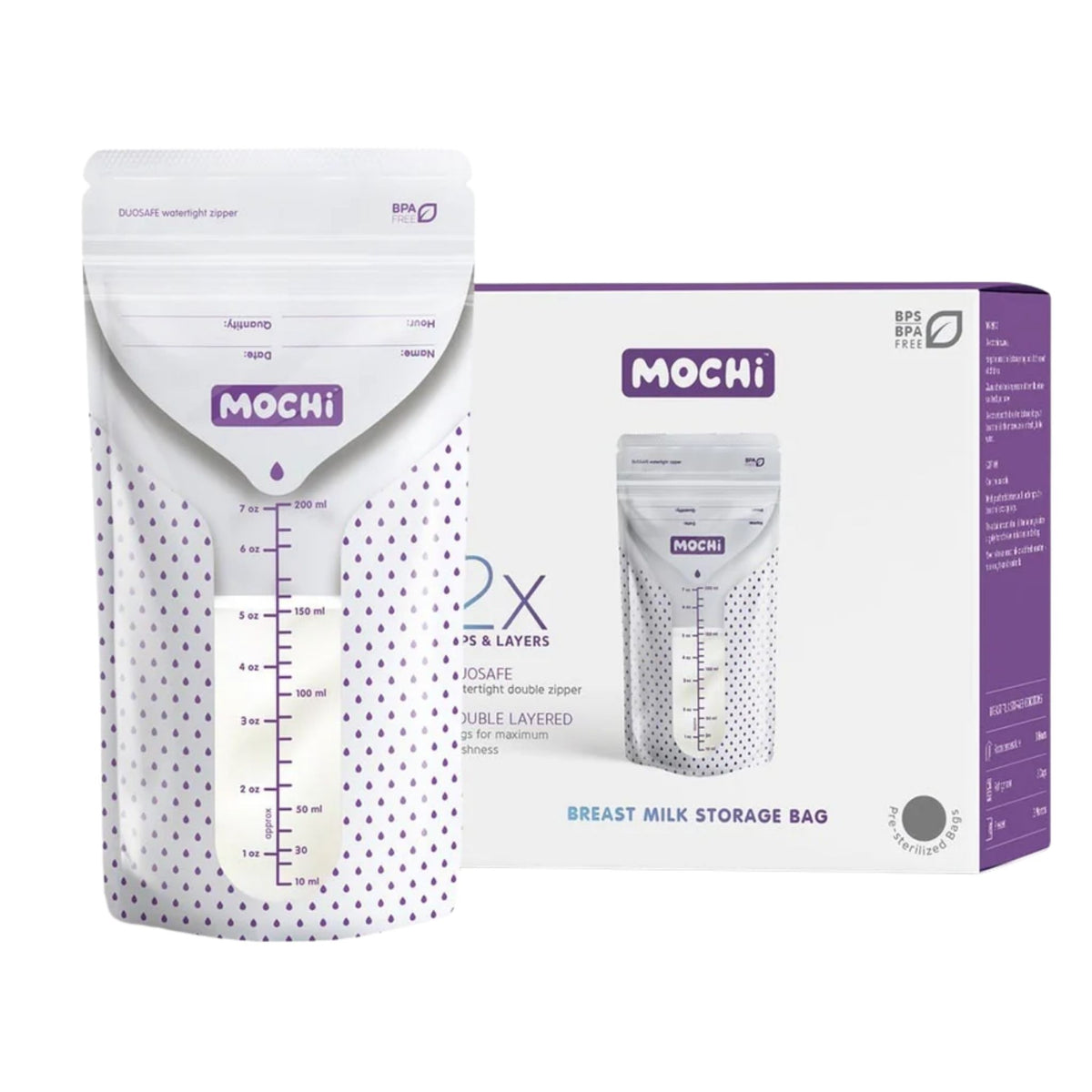 Mochi Anne Sütü Saklama Poşeti 25’li (200 ml)