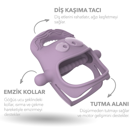 Mochi Diş Kaşıyıcı Lila