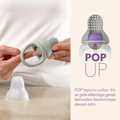 Mochi Pop Up Gıda Emziği Blush