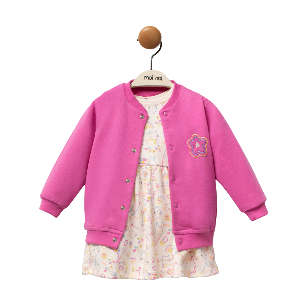 Moi Noi 2’li Elbise Sweat Takım Cat