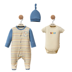 Moi Noi 3'lü Tulum Body Şapka Takım Dog