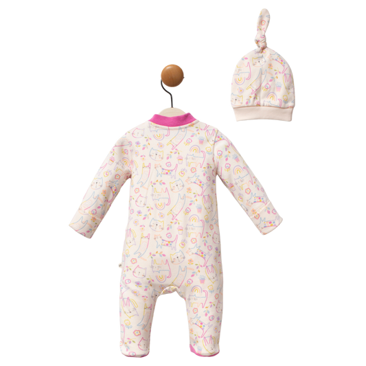 Moi Noi Şapkalı Tulum Cat