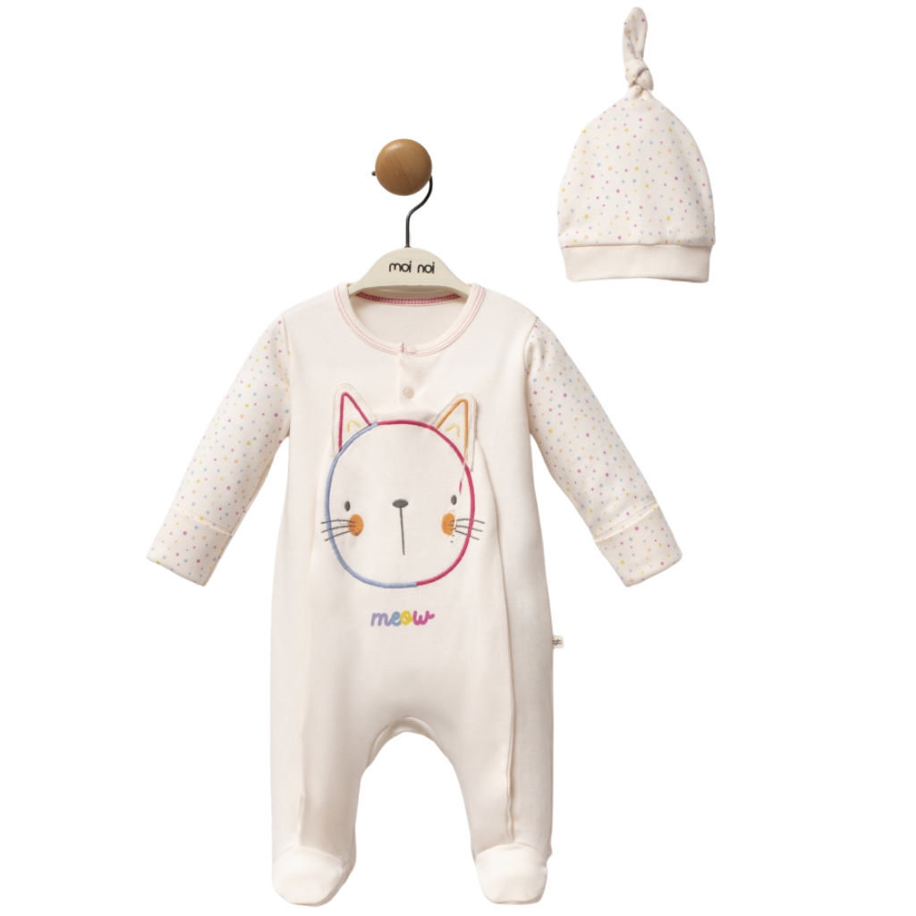 Moi Noi Şapkalı Tulum Cat