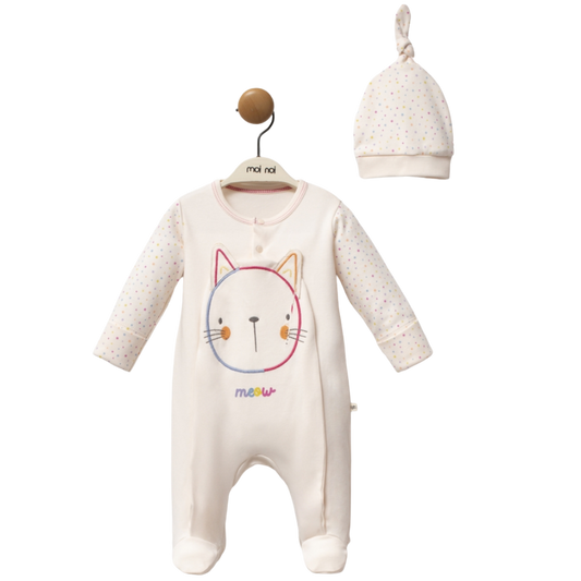 Moi Noi Şapkalı Tulum Cat