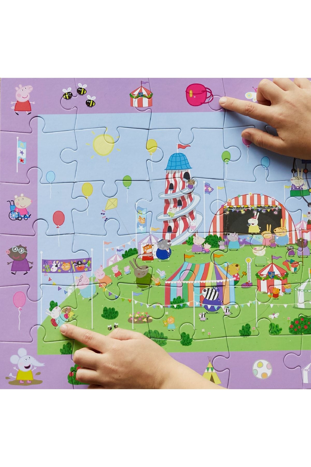 Moritoys Peppa Pig Look & Find Puzzle: Children's Festival 36 Parça Yapboz ve Gözlem Oyunu