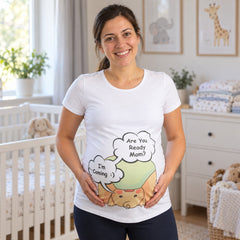 Mummy's Baby Are You Ready Desenli Hamile Tshirt