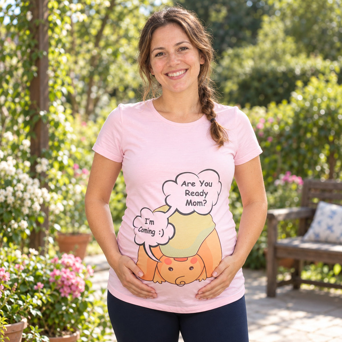 Mummy's Baby Are You Ready Desenli Hamile Tshirt