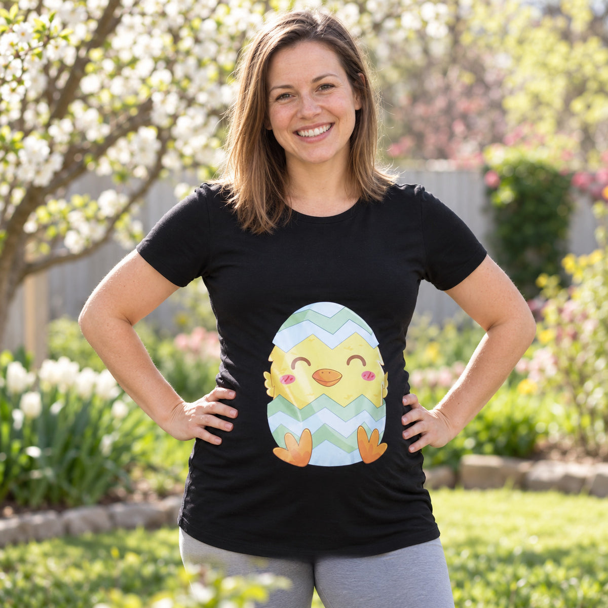 Mummy's Baby Civciv Desenli Hamile Tshirt