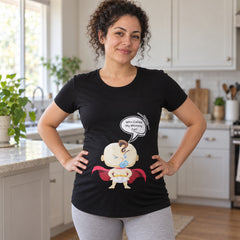 Mummy's Baby Mommy Fat Desenli Hamile Tshirt