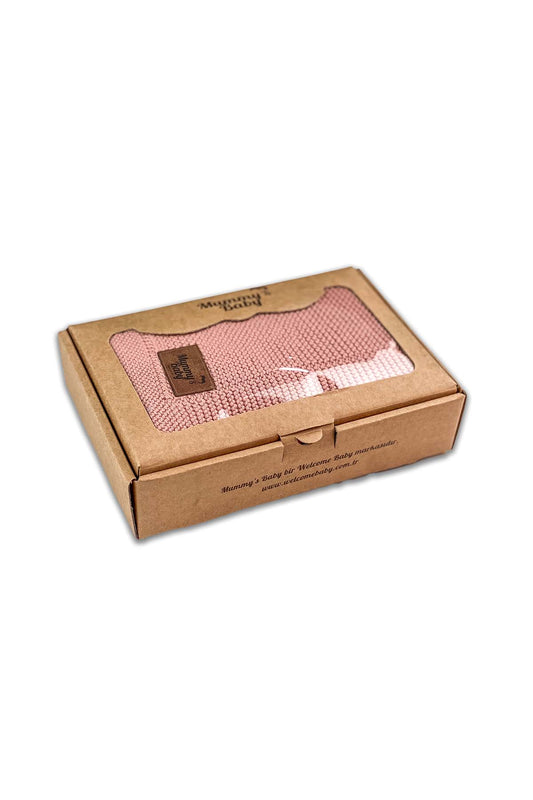 Mummy's Baby Organik Pamuk Battaniye 80*100 Pembe