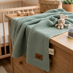 Mummy's Baby Organik Pamuk Battaniye 80*100 Yeşil