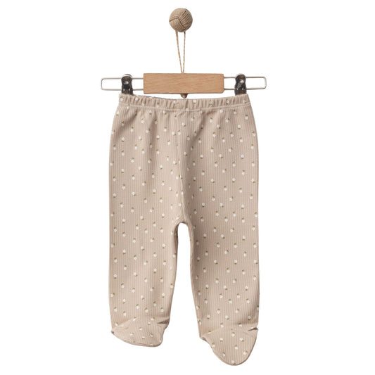 Mummy's Baby Raporlu Çiçekli Patikli Alt Bej