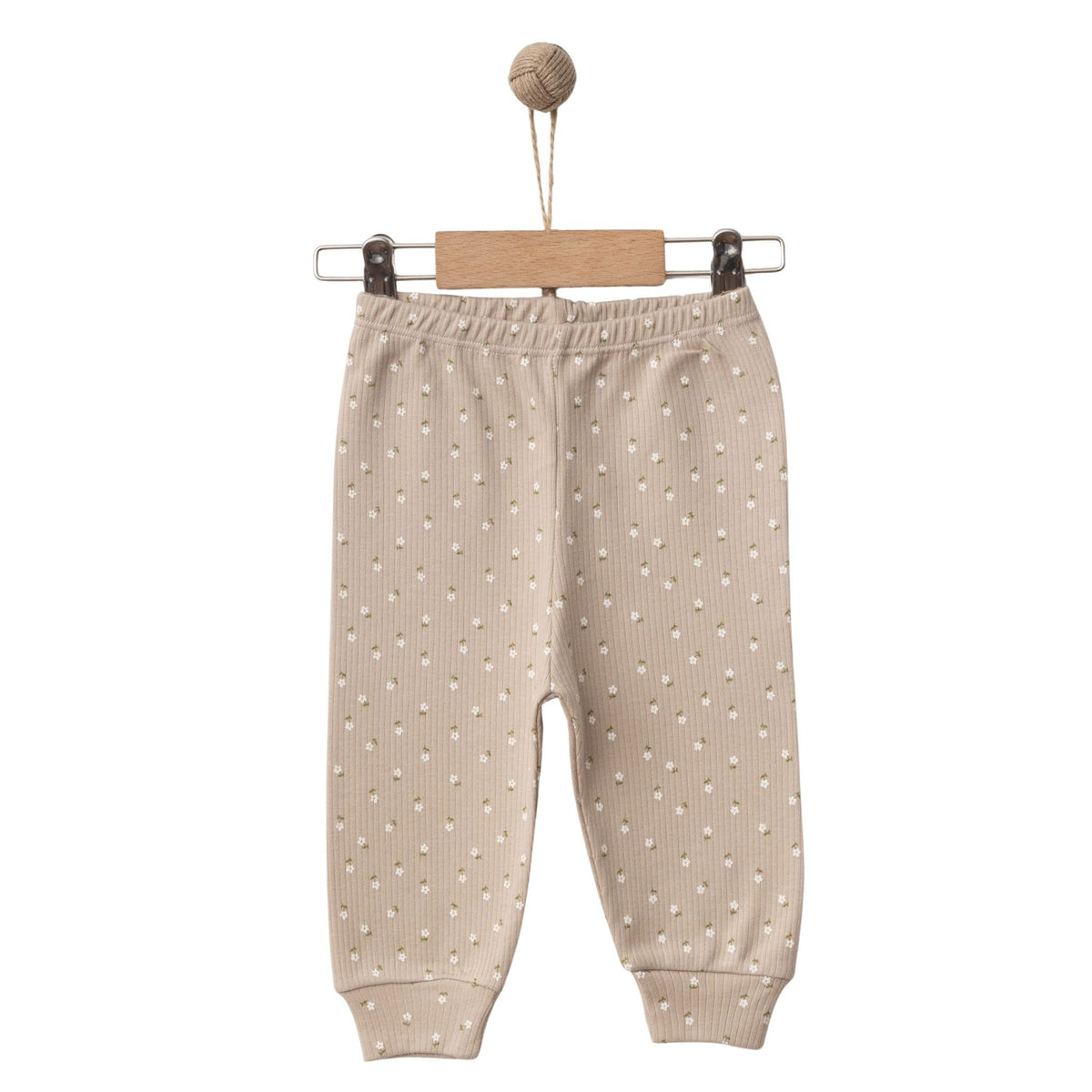 Mummy's Baby Raporlu Çiçekli Patiksiz Alt Bej