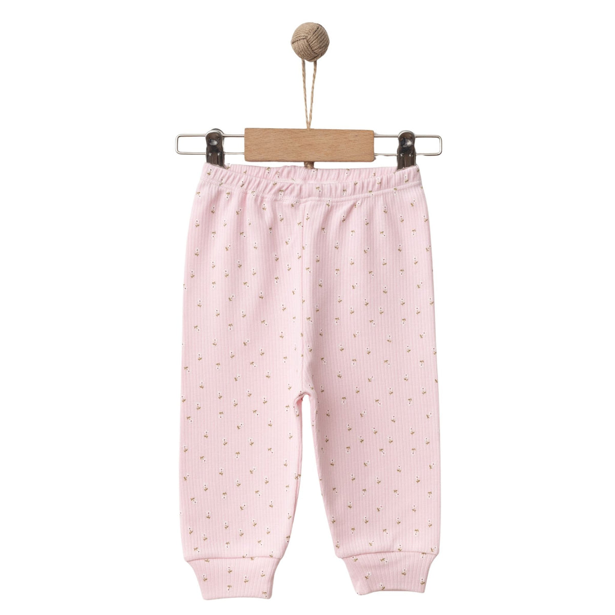 Mummy's Baby Raporlu Çiçekli Patiksiz Alt Pembe