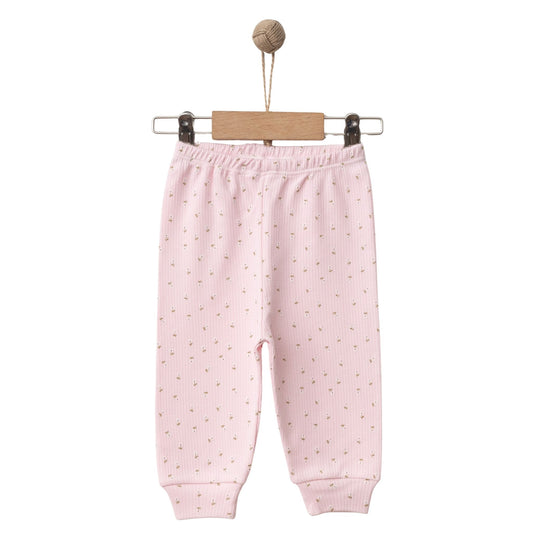 Mummy's Baby Raporlu Çiçekli Patiksiz Alt Pembe