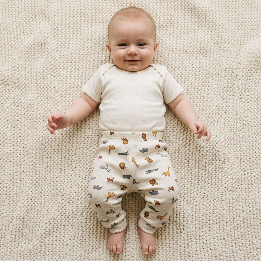 Mummy's Baby Raporlu Hayvanlar Alemi Patiksiz Alt Bej