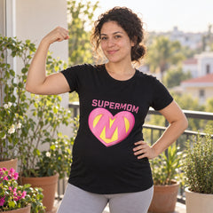 Mummy's Baby Süpermom Desenli Hamile Tshirt