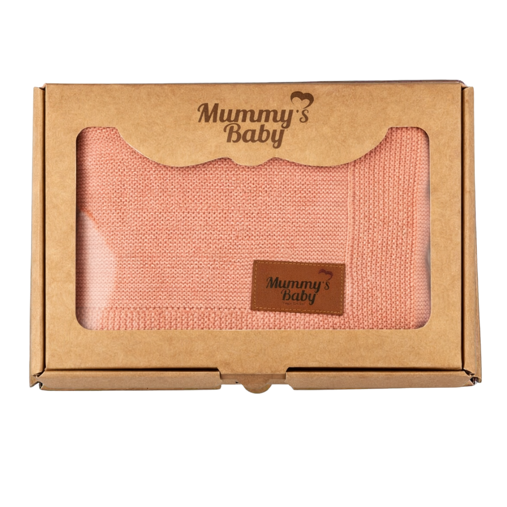 Mummy's Baby Tencel Örgü Bebek Battaniyesi 80*100 Pembe