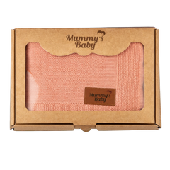 Mummy's Baby Tencel Örgü Bebek Battaniyesi 80*100 Pembe