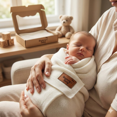 Mummy's Baby Tencel Örgü Bebek Battaniyesi 80*100 Ekru