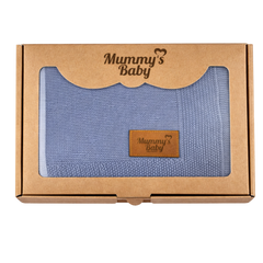 Mummy's Baby Tencel Örgü Bebek Battaniyesi 80*100 Gri
