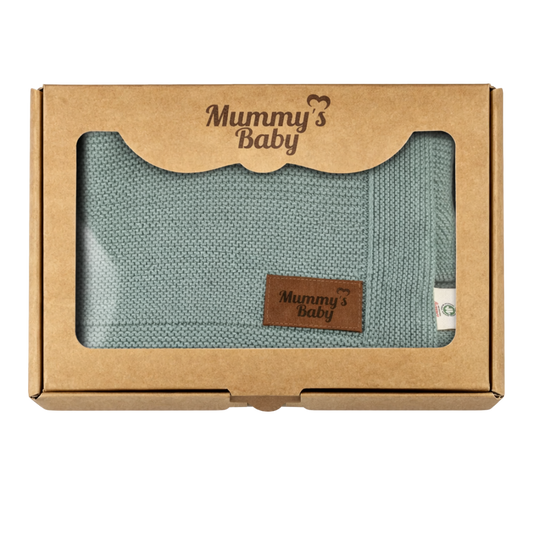 Mummy’s Baby Tencel Örgü Bebek Battaniyesi 80x100 Yeşil
