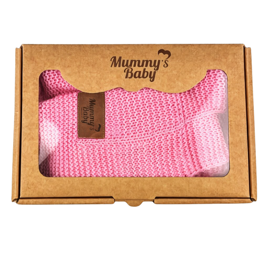 Mummy's Baby Triko Örgü Bebek Battaniyesi 80*100 Pembe