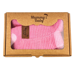 Mummy's Baby Triko Örgü Bebek Battaniyesi 80*100 Pembe