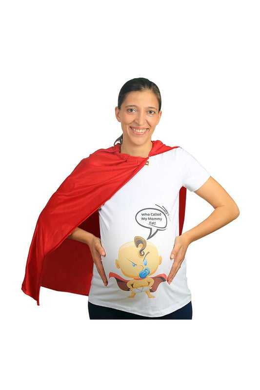 Mummy's Baby Mommy Fat Desenli Hamile Tshirt