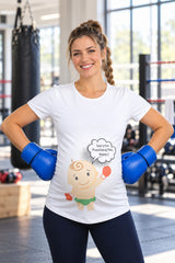 Mummy's Baby My Punch Desenli Hamile Tshirt - Welcome Baby