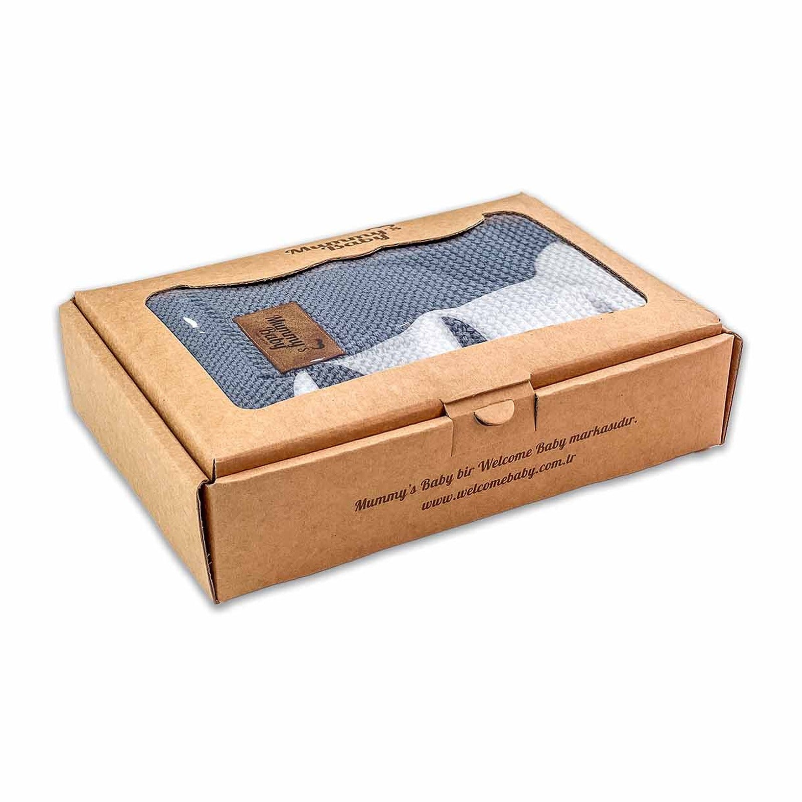 Mummy's Baby Organik Pamuk Battaniye 80x100 Mavi