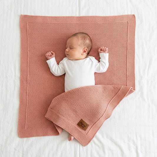 Mummy's Baby Organik Pamuk Battaniye 80x100 Pembe