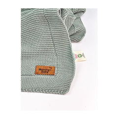 Mummy's Baby Organik Pamuk Battaniye 80x100 Yeşil - Welcome Baby