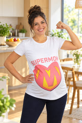 Mummy's Baby Süpermom Desenli Hamile Tshirt - Welcome Baby