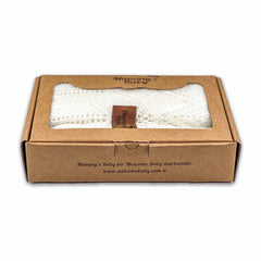 Mummy's Baby Tencel Örgü Dantel Desen Bebek Battaniyesi 80x100 Ekru