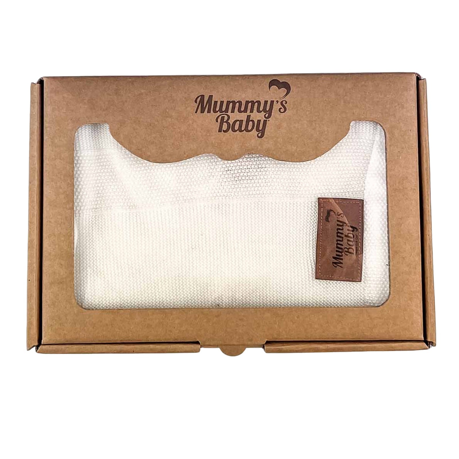 Mummy's Baby Tencel Örgü Bebek Battaniyesi 80x100 Ekru