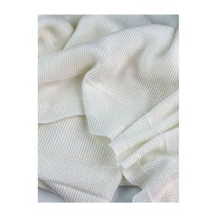 Mummy's Baby Tencel Örgü Bebek Battaniyesi 80x100 Ekru