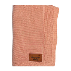 Mummy's Baby Tencel Örgü Bebek Battaniyesi 80x100 Pembe