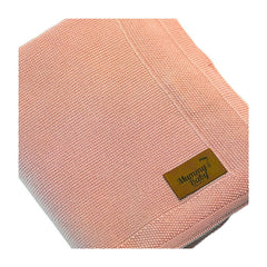 Mummy's Baby Tencel Örgü Bebek Battaniyesi 80x100 Pembe